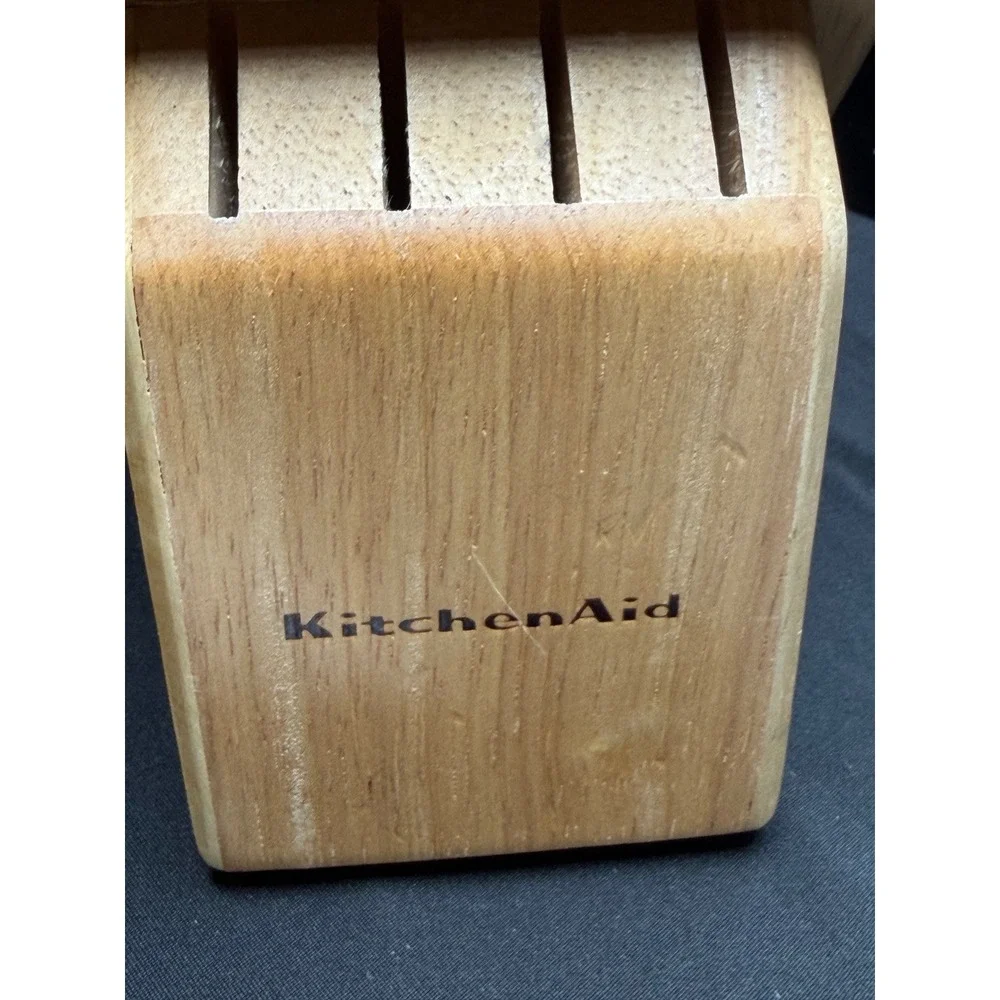 KitchenAid 12 Pc Knife Block Set Chef Utility Steak Knives Scissors Sharpener